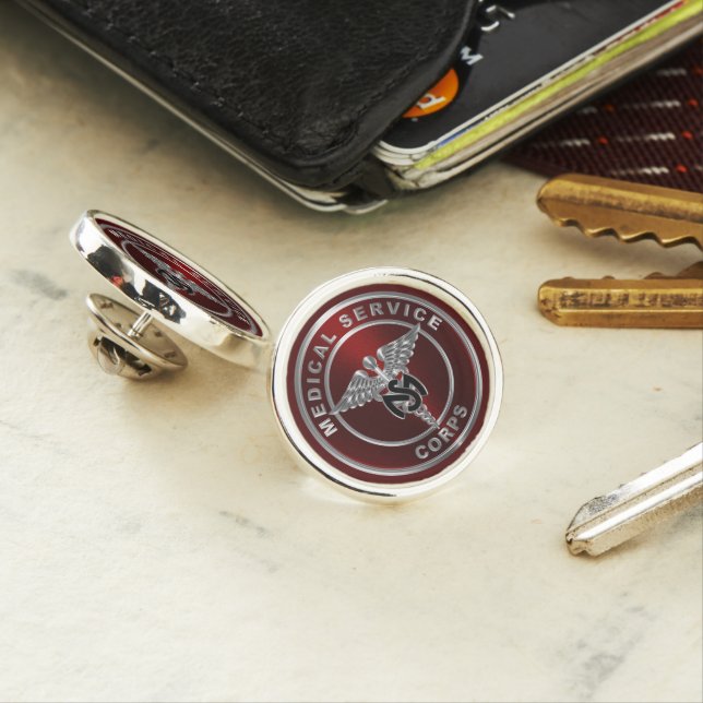 Medical Service Corps Army Veteran Lapel Pin (In Situ)