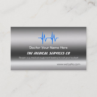 Medical Service Supplies - ECG template Business Card