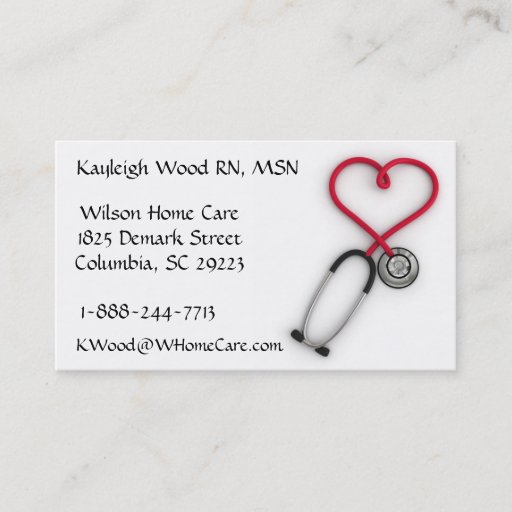 Customizable Medical Services Business Card