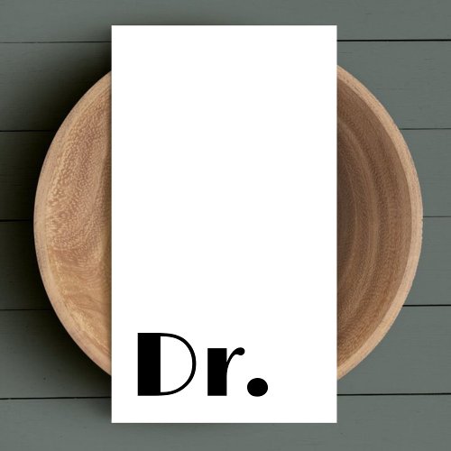 Medical Services l Black  White Healthcare Doctor Business Card