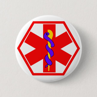 MEDICAL SIGN ID TAG PINBACK BUTTON
