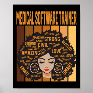 Medical Software Trainer Powerful Black History Mo Poster