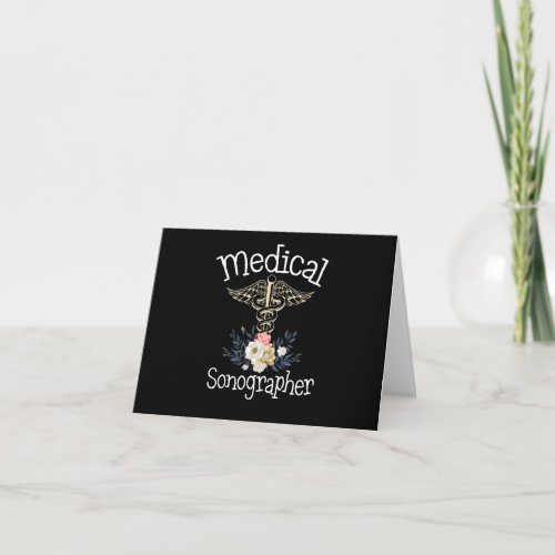 Medical Sonographer Cute Sonography Gift Card