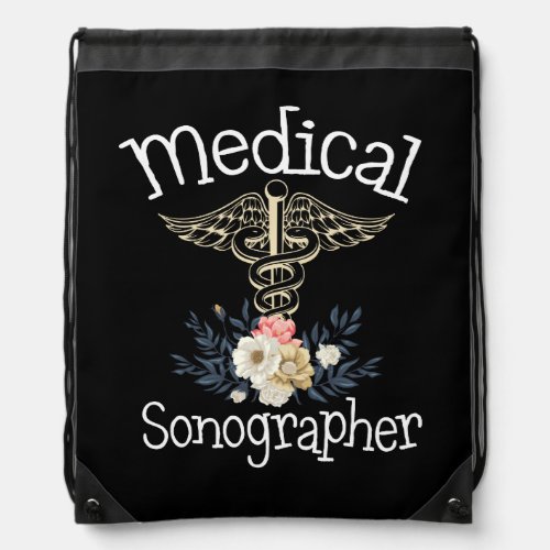 Medical Sonographer Cute Sonography Gift Drawstring Bag