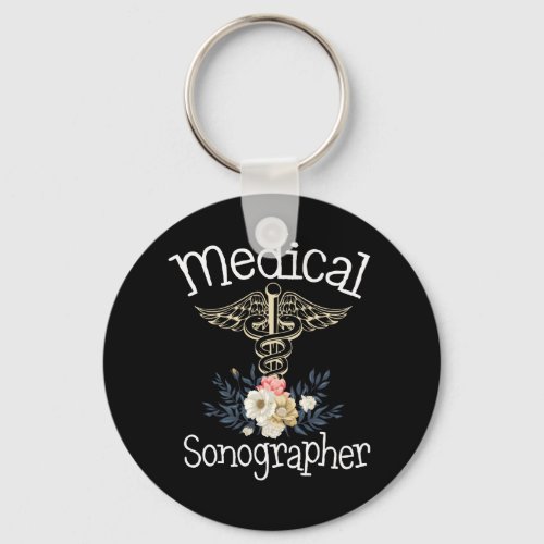 Medical Sonographer Cute Sonography Gift Keychain