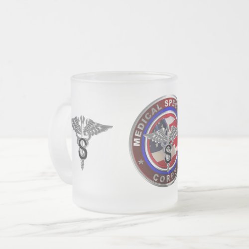 Medical Specialist Corps Frosted Glass Coffee Mug