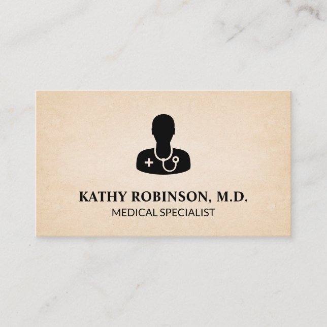Medical Specialist | Doctor Icon Appointment Card (Front)
