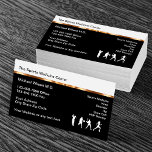 Medical Sports Medicine Doctor Office Business Card<br><div class="desc">Sports medicine medical business cards for a doctor office or Orthopedic Surgeon in a classy design with a few sports action silhouettes you can use on our cards or remove and replace with your own company logo.</div>