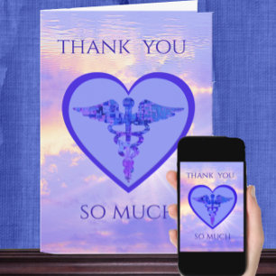 Medical Staff Bright Sky Thank You Card