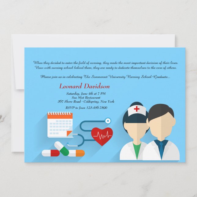 Medical Staff Graduation Invitation (Front)