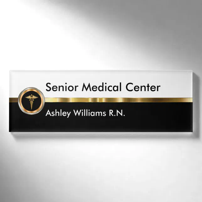Medical Staff Name ID Tags | Zazzle