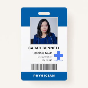 Medical Staff Photo ID Hospital Employee Logo Badge