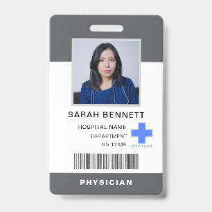Medical Staff Photo ID Hospital Employee Logo Badge