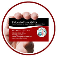 Medical Staffing Agency Modern  Business Card at Zazzle