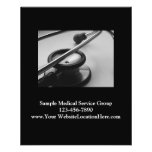 Medical Stethoscope Business, Black and White Flyer