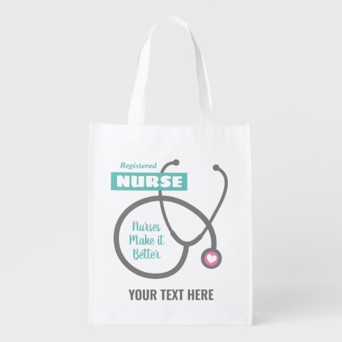 Medical stethoscope design nursing gift grocery bag