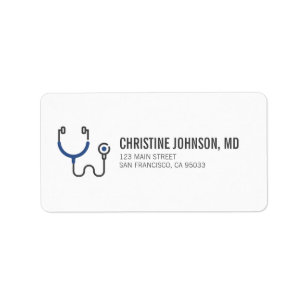 Medical Doctor Return Address Labels | Zazzle