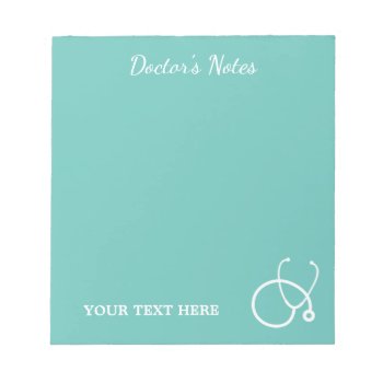 Medical Stethoscope Logo Notepad For Doctor Md by logotees at Zazzle