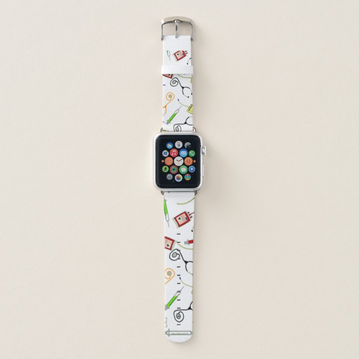 Medical Stethoscope Nursing Apple Watch Band Zazzle