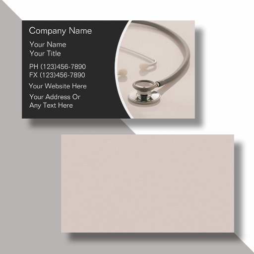 Customizable Medical Business Cards
