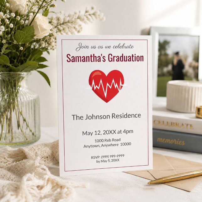 Medical Student Graduation Party  Invitation (Creator Uploaded)