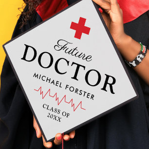 Medical Student Red Cross Graduation Cap Topper