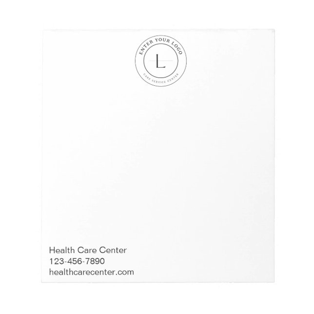 Medical stuff Doctor Nurses helpining Notepad (Front)