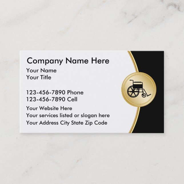 Medical Supplies Business Card (Front)