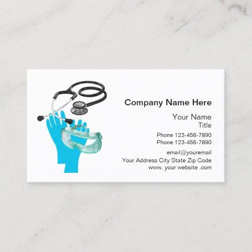 Medical Supplies Corporate Business Cards