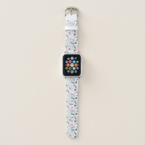 Medical Supplies in Watercolor Apple Watch Band