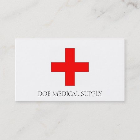 Medical Supply W/r Business Card