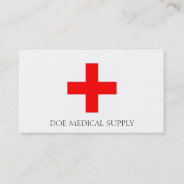Medical Supply W/r Business Card at Zazzle