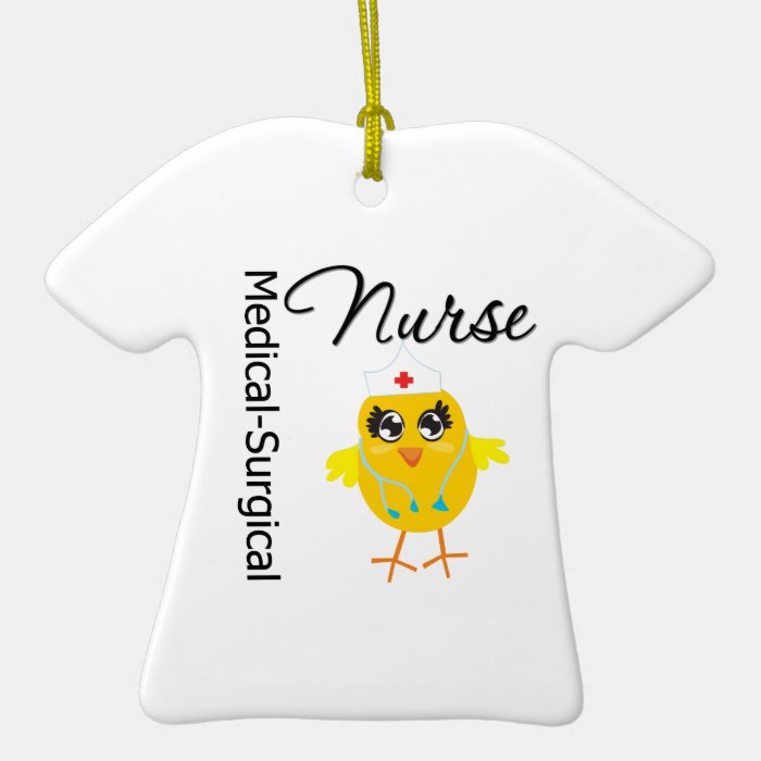 Medical Surgical Nurse Chick v1 Christmas Ornament
