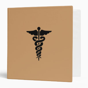 Medical Symbol 3 Ring Binder