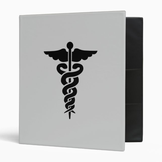 Medical Symbol Caduceus Binder (Front/Inside)