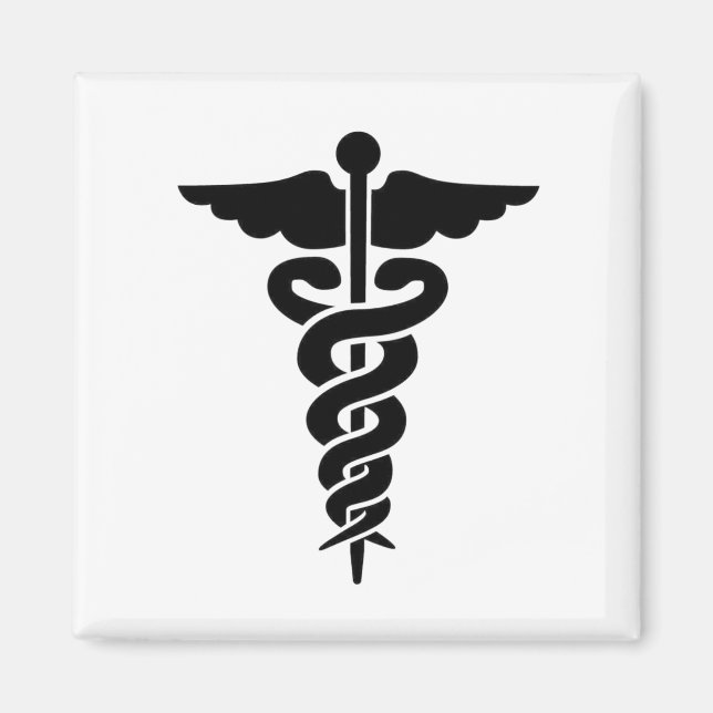 Medical Symbol Caduceus Magnet (Front)