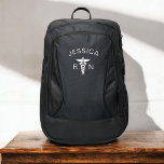 Medical Symbol Caduceus Nurse Nursing Port Authority® Backpack<br><div class="desc">Show your nursing pride with the Medical Symbol Caduceus Nurse Nursing Port Authority® Backpack. This stylish and practical backpack features the iconic caduceus symbol, representing the medical profession. Made from durable materials, it offers spacious compartments, including a padded laptop sleeve, sturdy zippers, and side pockets for extra storage. The comfortable...</div>