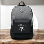 Medical Symbol Caduceus Nurse Nursing Port Authority® Backpack<br><div class="desc">Show your nursing pride with the Medical Symbol Caduceus Nurse Nursing Port Authority® Backpack. This stylish and practical backpack features the iconic caduceus symbol, representing the medical profession. Made from durable materials, it offers spacious compartments, including a padded laptop sleeve, sturdy zippers, and side pockets for extra storage. The comfortable...</div>