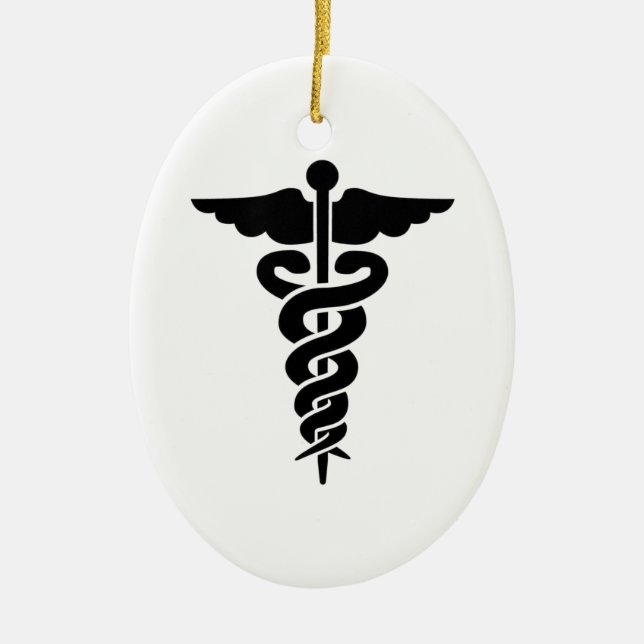 Medical Symbol Ceramic Ornament (Front)