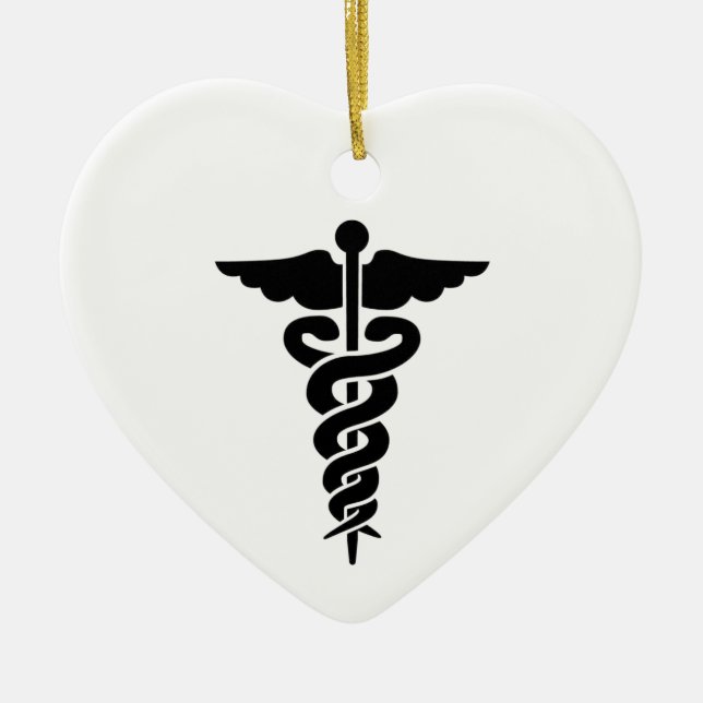 Medical Symbol Ceramic Ornament (Front)
