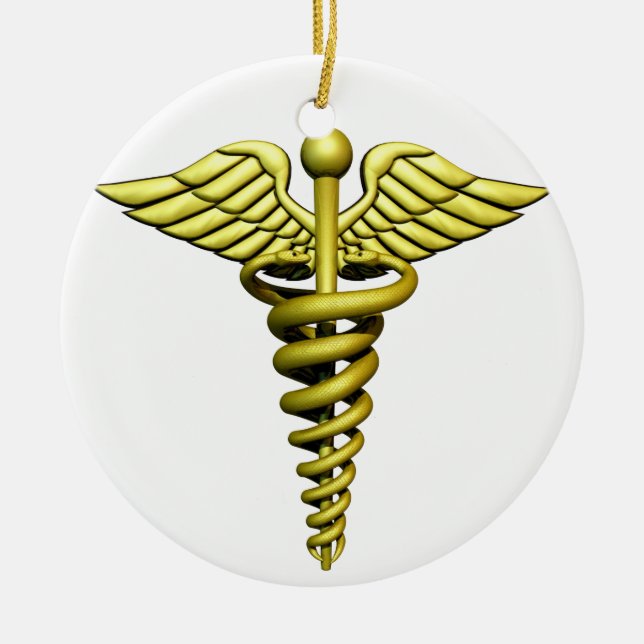 Medical Symbol Ceramic Ornament (Front)