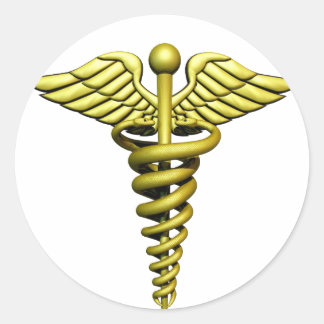 Medical Symbol Classic Round Sticker