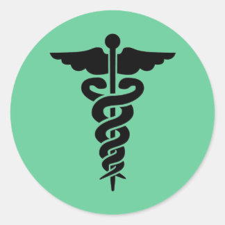 Medical Symbol Classic Round Sticker