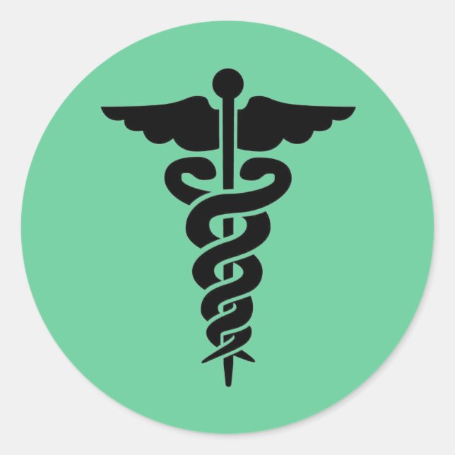 Medical Symbol Classic Round Sticker (Front)