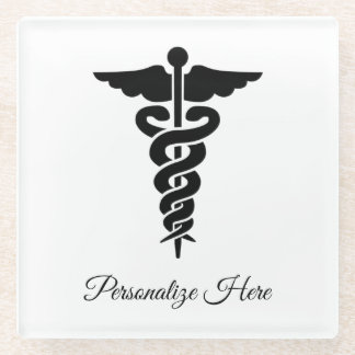 Medical Symbol Glass Coaster