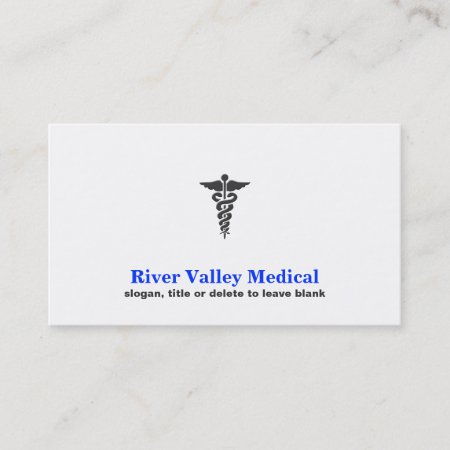 Medical Symbol Healthcare And Emergency Business Card