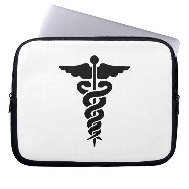 Medical Symbol Laptop Sleeve (Front)