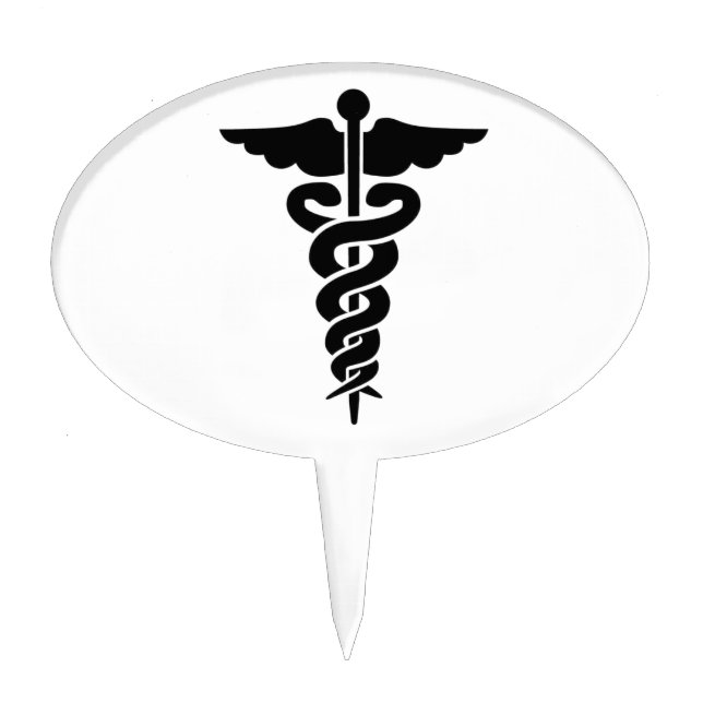 Medical Symbol Nurses and Doctors Cake Topper (Front)
