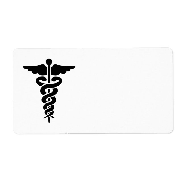 Medical Symbol Nurses and Doctors Label (Front)