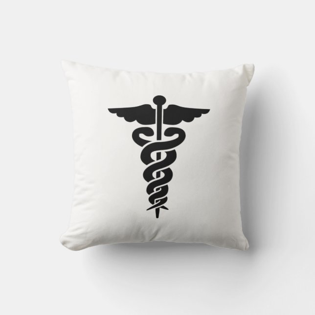 Medical Symbol Nurses and Doctors Throw Pillow (Front)